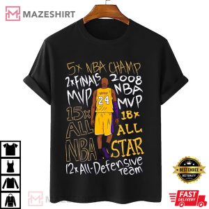 Kobe Bryant, Mamba Forever Los Angeles Lakers T-Shirt #3
