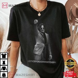 Justice for Johnny Depp T Shirt Justice for Johnny Depp tee 1