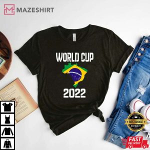 Brazil Football 2022 Shirt Brazil Qatar Shirt Brazil Flag Shirt
