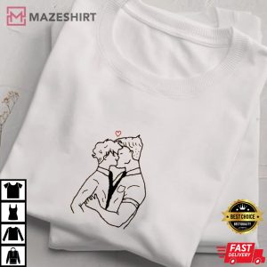 Heartstopper Embroidered Shirt LGBT Heartstopper Embroidered