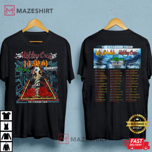 The Stadium Tour Motley Crue Def Leppard Poison Joan Jett & the Blackhearts Gift For Fan T-Shirt