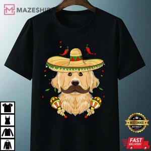 Sombrero Dog I Cinco De Mayo Golden Retriever Unisex black