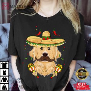 Sombrero Dog I Cinco De Mayo Golden Retriever Women black1