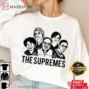 THE SUPREMES Ketanji Brown Jackson SCOTUS RBG Sotomayor Meme Women 2 white sweatshirt