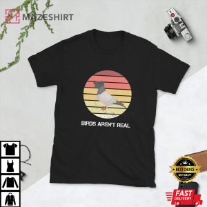 BIRDS ARENT REAL Retro Unisex Shirt