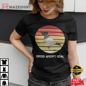 BIRDS ARENT REAL Retro Unisex TShirt