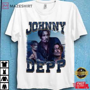 Johnny Depp Vintage Shirt Pirate Johnny Depp Homage Unisex Tee