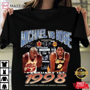 Legend Kobe Bryant x Michael Jordan Vintage Shirt Mamba Forever Los Angeles Lakers TShirt