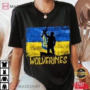 Wolverines Support Ukraine Shirt ,Ukraine Wolverines Love Support T-Shirt