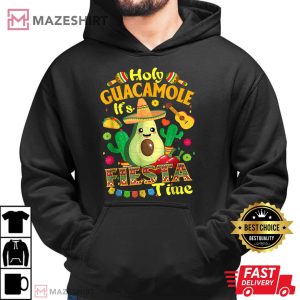 Cinco De Mayo Mexican Holy Guacamole Fiesta Time Men black hoodie 2
