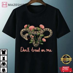 Dont Tread On Me Uterus Womens Unisex black