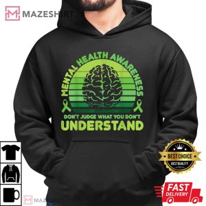 Dont Judge Mental Health Awareness Men black hoodie 2