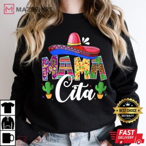 Funny Cinco De Mayo Mamacita Festival Leopard Lover Women black sweatshirt