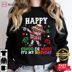Happy Cinco de Mayo its my Birthday Women black sweatshirt