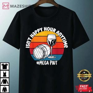 Isnt Happy Hour Anytime Mega Pint Unisex black