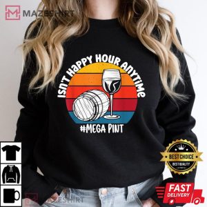 Isnt Happy Hour Anytime Mega Pint Women black sweatshirt