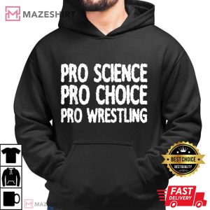 Pro Science Pro Choice Pro Wrestling Men black hoodie 2
