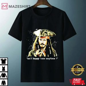 Justice For Johnny Depp Shirt, Free Johnny Depp, Isn’t Happy Hour Anytime, Amber Heard, Jack Sparrow Tee