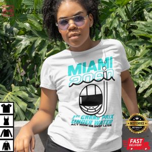 Sebastian Vettel Miami 2060 Shirt, 1St Grand Prix Shirt, Under Water Act Now Or Swim Later Shirt