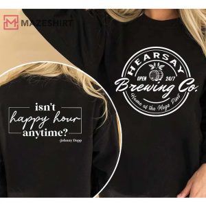 Johnny Depp Hearsay Brewing Co Sweatshirt, HearSay Brewing Co, Johnny Depp Hearsay Shirt, Johnny Depp Mega Pint Shirt