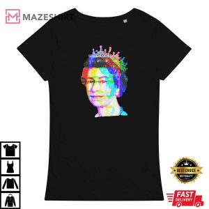Women’s Queen Elizabeth Platinum Jubilee T-Shirt Union Jack Tshirt Ladies