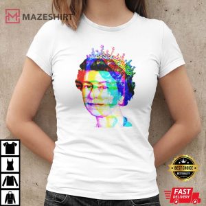 Women’s Queen Elizabeth Platinum Jubilee T-Shirt Union Jack Tshirt Ladies