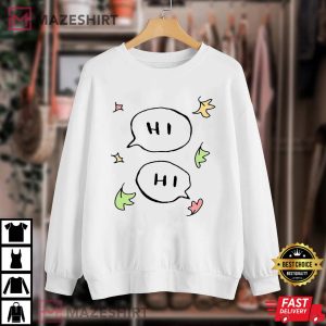 Heartstopper Hi Hi Shirt Heartstopper Leaves Hi Speech Bubble Sweatshirt