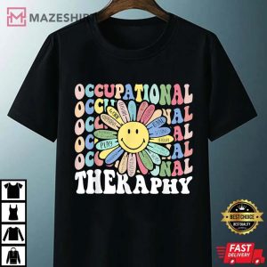Occupational Therapy OT Therapist Inspire OT Month Flower Unisex black 1