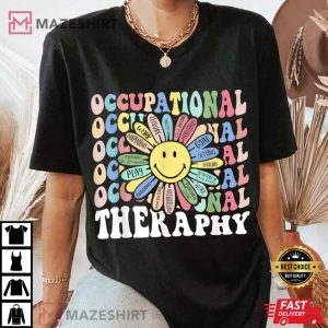 Occupational Therapy OT Therapist Inspire OT Month Flower Women black 1