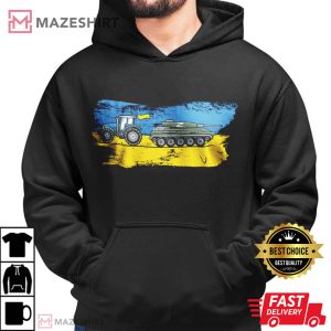 Ukraine Farmer Shirt, Support Ukraine, Ukraine Farmer Steals Tank, Ukraine Flag T-Shirt