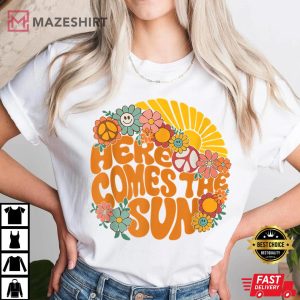 Retro Here Comes The Sun Floral Summer Family Vacation 2022 Women white