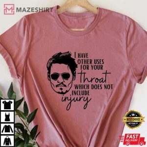 Team Johnny Shirt Johnny Depp Fan Tee Justice For Johnny Clothing Support Johnny TShirt