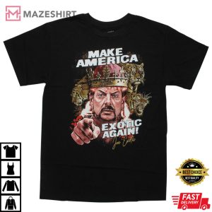 Tiger King Make America Exotic Again Black Tee
