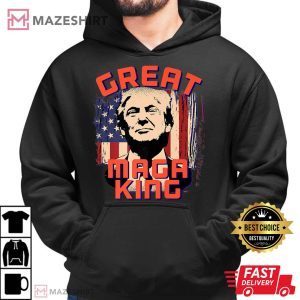 Great MAGA King Trump Biden I Did That Sticker UltrA MAGA Premium Men black hoodie 2