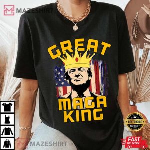Great MAGA King Trump Biden I Did That Sticker UltrA MAGA Women black 2