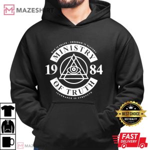 Ministry of Truth 1984 Ministry of Truth Men black hoodie 2