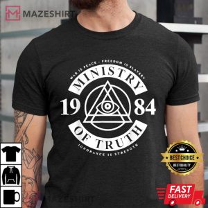 Ministry of Truth 1984 Ministry of Truth Men black t shirt 2