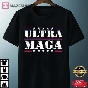 Funny Ultra Maga Vintage American Flag Ultra Maga Retro Unisex black