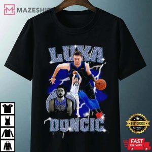 Luka Doncic Rap Style Vintage 90s Grunge Distorted shirt