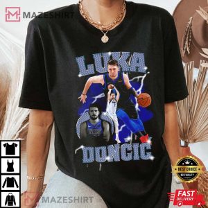 Luka Doncic Rap Style Vintage 90s Grunge Distorted tee
