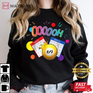 Drag Queen Bingo Funny Oooooh 69 Bingo Fan LGBT Bingo Ball Women black sweatshirt