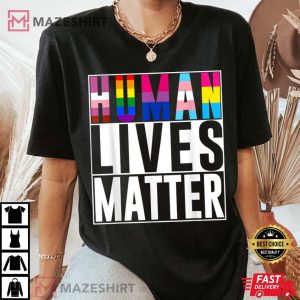 Human LGBT Lives Matter Lesbian Gay Pride outfits for Woman Women black