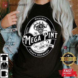 HearSay Mega Pint Brewing Objection Women black t shirt 2