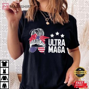 Ultra Maga Messy Bun Women black 1