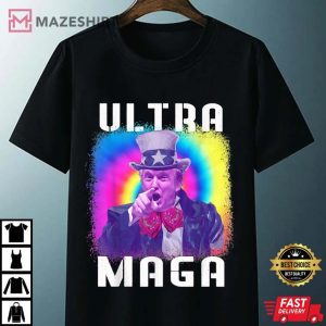Ultra Maga Trump Uncle Sam 4th Of July Tie Dye Unisex black