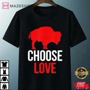 Choose Love Buffalo Unisex black