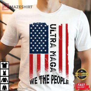 Funny Ultra Maga Vintage American Flag Ultra Maga Retro Man t shirt