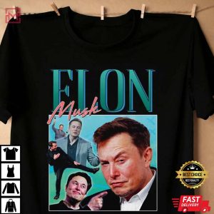 Elon Musk Homage T shirt Tee Top Funny Meme Icon Legend 90s 80s tee