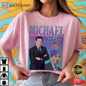 Michael Scott Homage T shirt Tee Top US Office TV Show Retro 90s Vintage Funny tshirt
