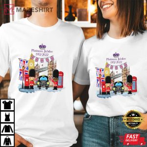 The Queen’s Platinum Jubilee 1952-2022 Union Jack T-Shirt